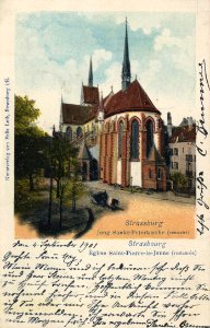 Straßburg i. E., Elsass-Lothringen - Jung-Sankt-Peter-Kirche (Zeno Ansichtskarten)