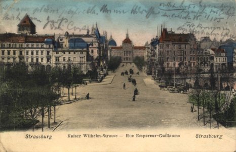 Straßburg i. E., Elsass-Lothringen - Kaiser-Wilhelm-Straße (Zeno Ansichtskarten)