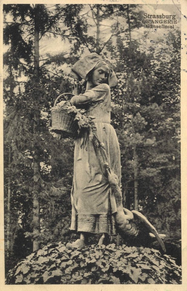 Straßburg i. E., Elsass-Lothringen - Orangerie; Gänseliesel (Zeno Ansichtskarten)