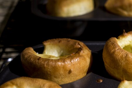 Yorkshire puddings cooking england