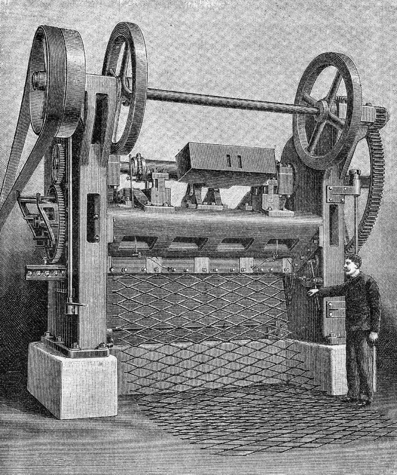 Streckmetall maschine
