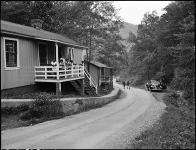 Street in ... section of company housing project. Inland Steel Company, Wheelwright - NARA - 541496