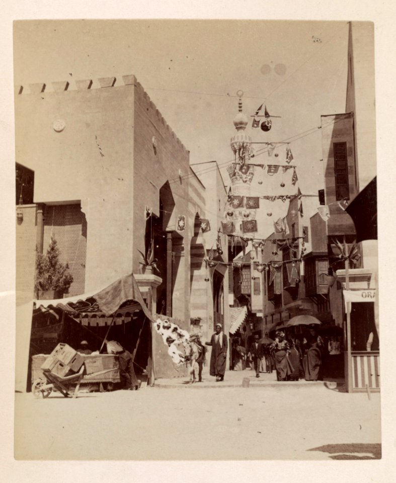 Street of Cairo section of the Midway at the World's Columbian Exposition, Chicago, Illinois LCCN2014645370