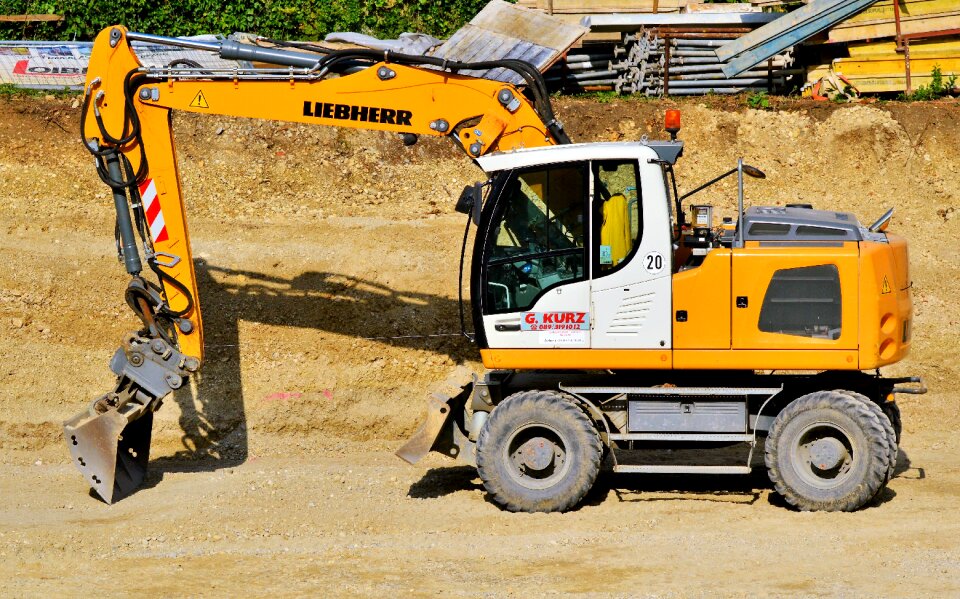 Work machine construction work backhoe bucket