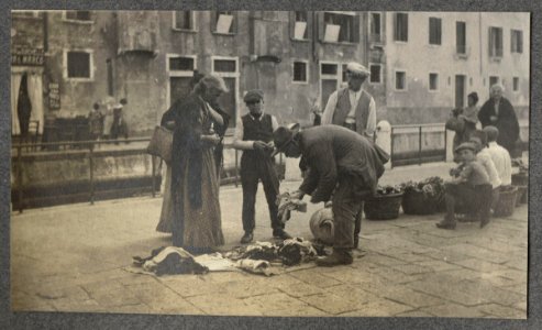 Street market in Venice by Lady Ottoline Morrell