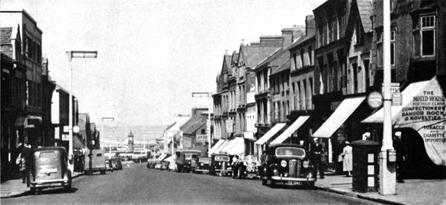 Street in Bangor, County Down, Northern Ireland, in 1953