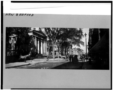Street scene in New Bedford, Massachusetts LCCN91720432