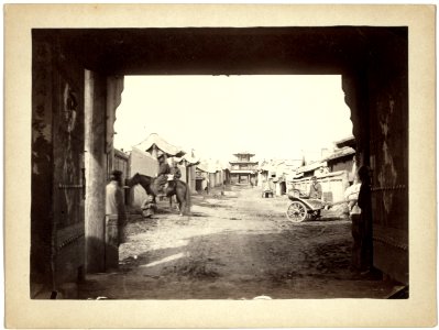 Street scene in Miamatchin (i.e., Maimachin), Trans Biakal (i.e., Transbaikalia) LCCN99615500