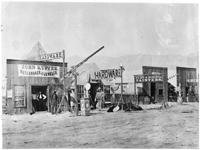 Street view in Corinne. Box Elder County, Utah - NARA - 517300