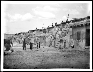 Street view of the pueblo of Acoma, 1886 (CHS-4534)