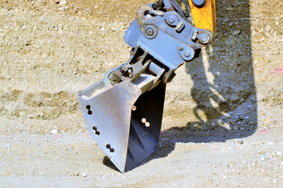 Construction machine excavator buckets metal