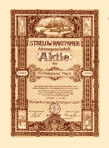 Strelow-Hartpapier AG 1923
