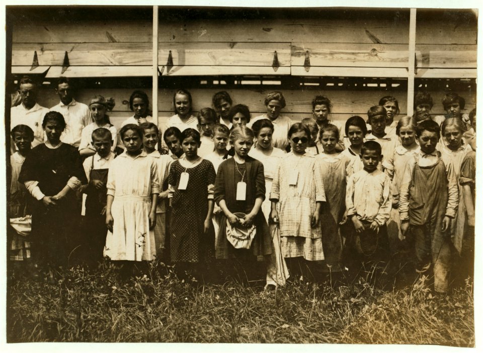 Stringers and leaf-girls, shed-workers for American Sumatra Tobacco Co. All working, 74 children in these sheds 10 to 15 years old, and only 45 women and children over 15. LOC nclc.00725