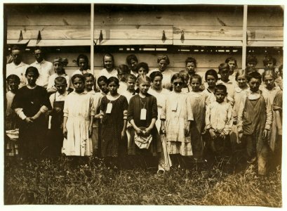 Stringers and leaf-girls, shed-workers for American Sumatra Tobacco Co. All working, 74 children in these sheds 10 to 15 years old, and only 45 women and children over 15. LOC nclc.00725