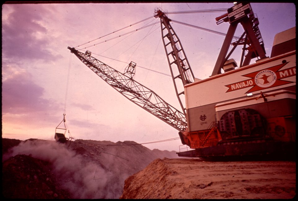 Strip Mining with Dragline Equipment at the Navajo Mine in Northern Arizona (4266494428)