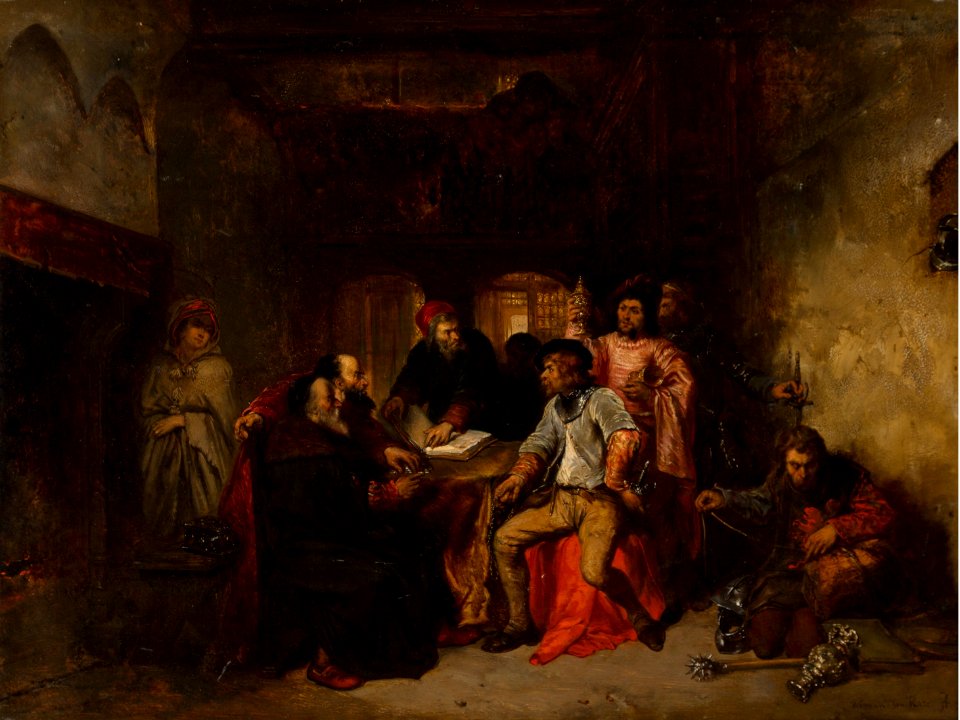 At the Pawnbroker by Herman Frederik Carel ten Kate, 1857s