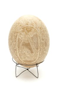 Strutsägg med skurna ornament - Skoklosters slott - 91961
