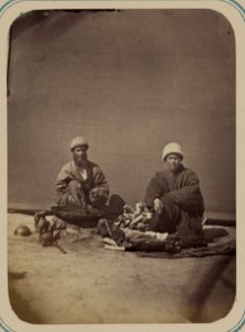 Stseny na samarkandskoi ploshchadi (registan) i eia bazarnye tipy. Zharenie rublenoi goviadiny (tum-tum kiabab) LCCN2007682557