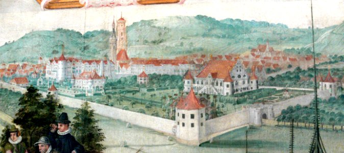 Stuttgart Lusthaus Landtafel 1589