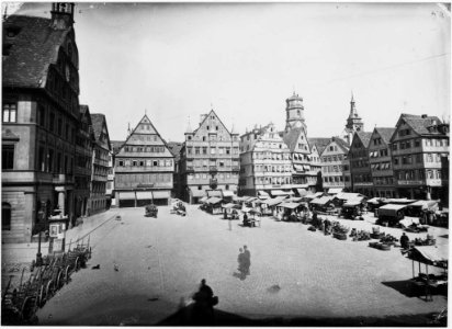 Stuttgart Marktplatz 1881 photo