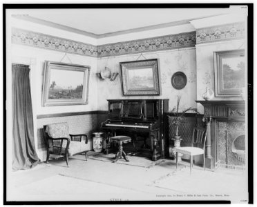 Style 17 - upright piano-forte designed and manufactured by Henry F. Miller & Sons Piano Co., Boston, Mass., U.S.A. LCCN99472526