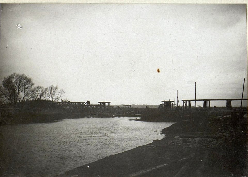 Styrbrücke bei Kolki im Bau. (BildID 15690950)
