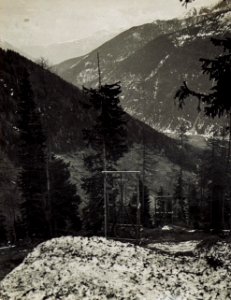 Stützen der unteren Sektion der Malga Strino Seilbahn 102a. (BildID 15583276)