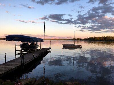 Lake water boat photo