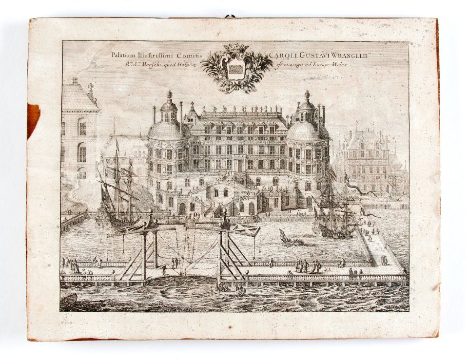 Suecia 1-038 ; Wrangelska palatset på Riddarholmen i Stockholm 1660-tal - Skoklosters slott - 93162