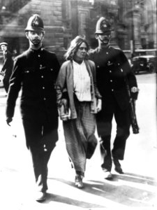 Suffragette arrest, London, 1914