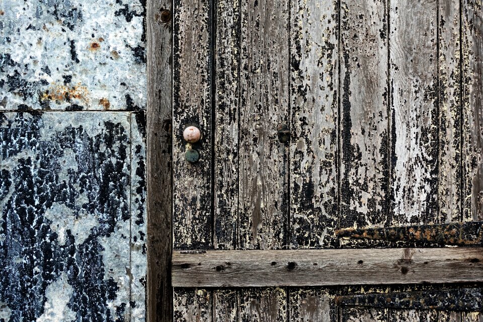 Patina peeling paint