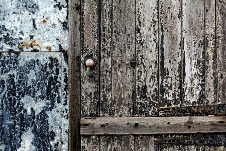 Patina peeling paint