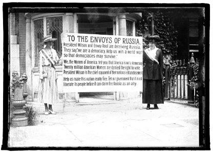 Suffragettes, (Washington, D.C.), June 1917 LCCN2016851256 photo