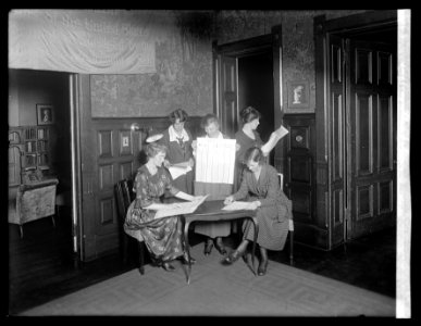Suffragettes voting LCCN2016823427 photo