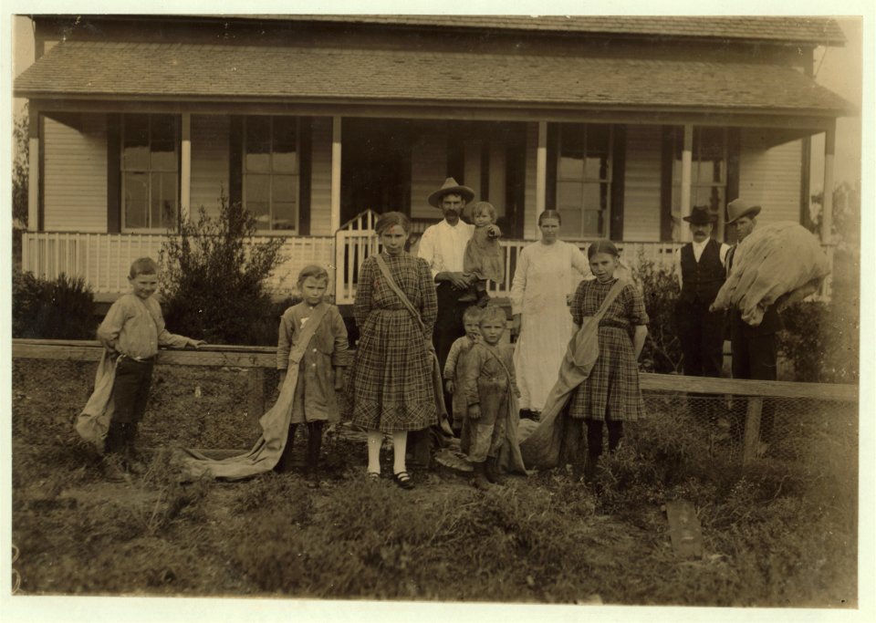 Sulak family, frugal Bohemian farmers own an eighty acre farm near West. Will raise twenty bales of cotton this year. These are all members of family. The five year old picks cotton some. LOC cph.3a29821