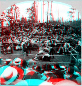 Sullivan - Kilrain stereocard 4 anaglyph