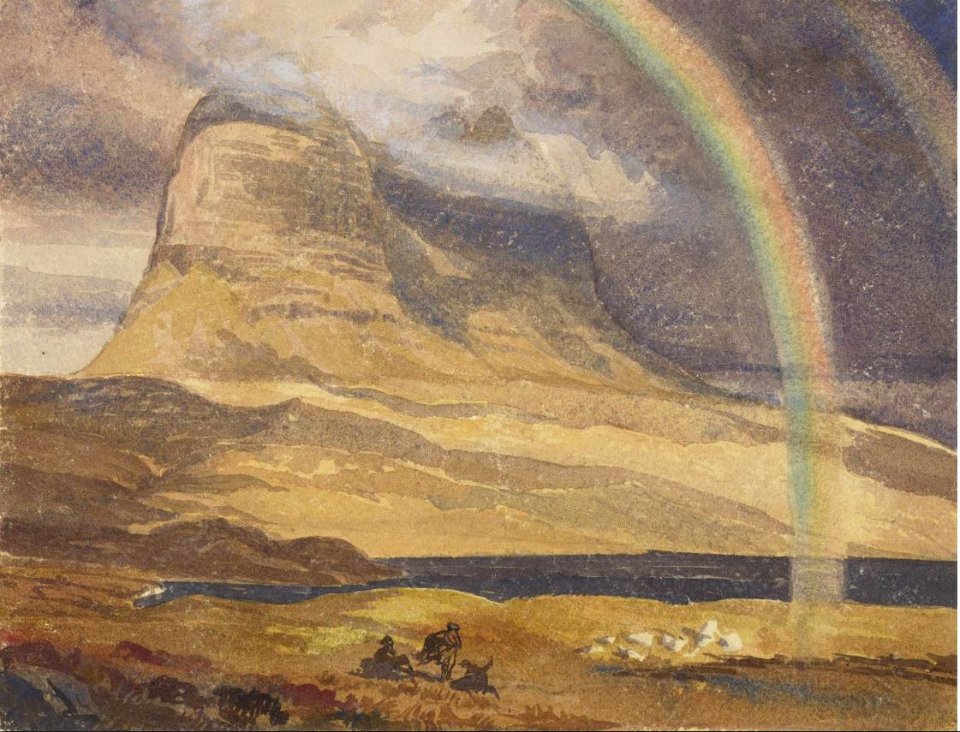 Suilven with Rainbow by John Francis Campbell