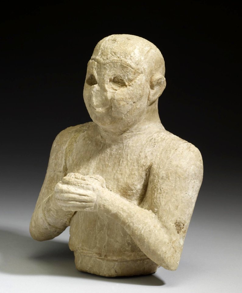 Sumerian - Male Worshiper - Walters 215 - Three Quarter Left
