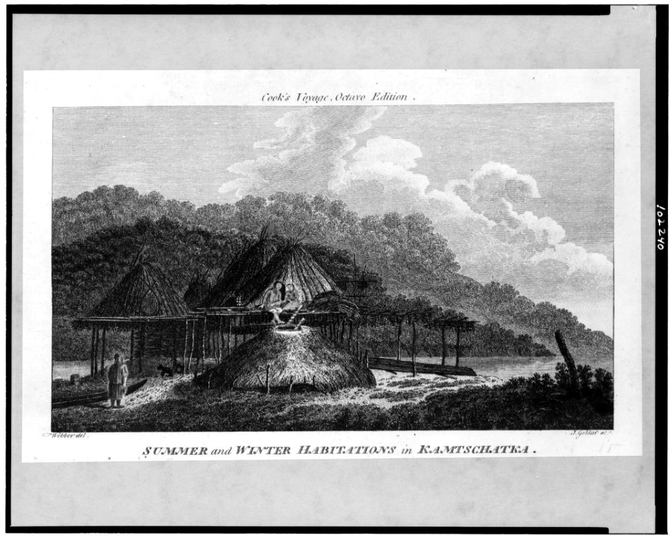 Summer and winter habitations in Kamtschatka - Webber del. ; J. Goldar sc. LCCN90716751
