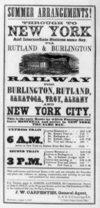 Summer arrangement! Through to New York... via Rutland & Burlington Railway... LCCN2007680129