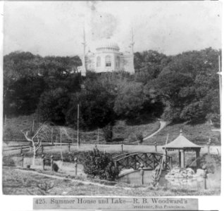 Summer House and Lake-R.B. Woodward's residence, San Francisco LCCN2002723040