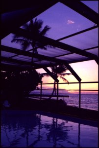 Sunset at the President's compound in Key Biscayne, Florida - NARA - 194566
