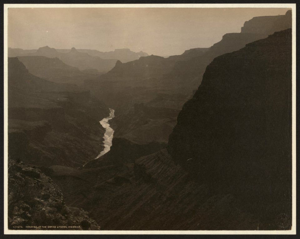 Sunrise in the Grand Canyon, Arizona LCCN2006690028