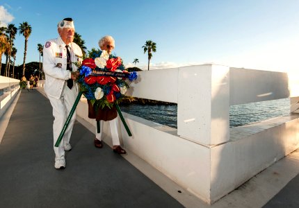 Sunset ceremony 131206-N-WX059-056