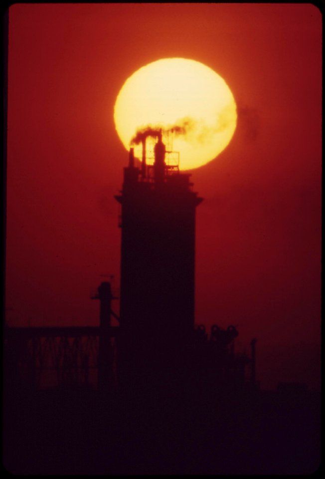 Sunset-over-fertilizer-plant-in-el-centro-may-1972 7136454013 o
