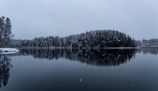 Landscape frost frozen