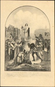 Supplice de Jeanne d'Arc le 30 mai 1431 … CP 5521 PR