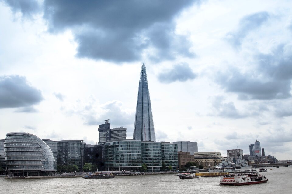 London the shard sky