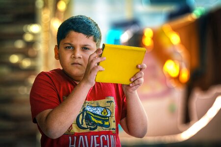 Boy child ipad