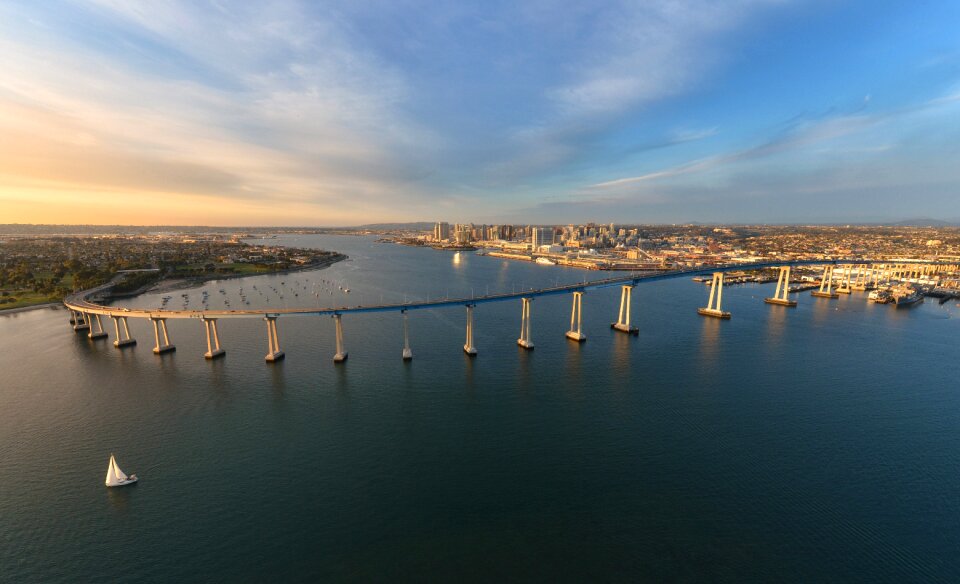 Aerial view city